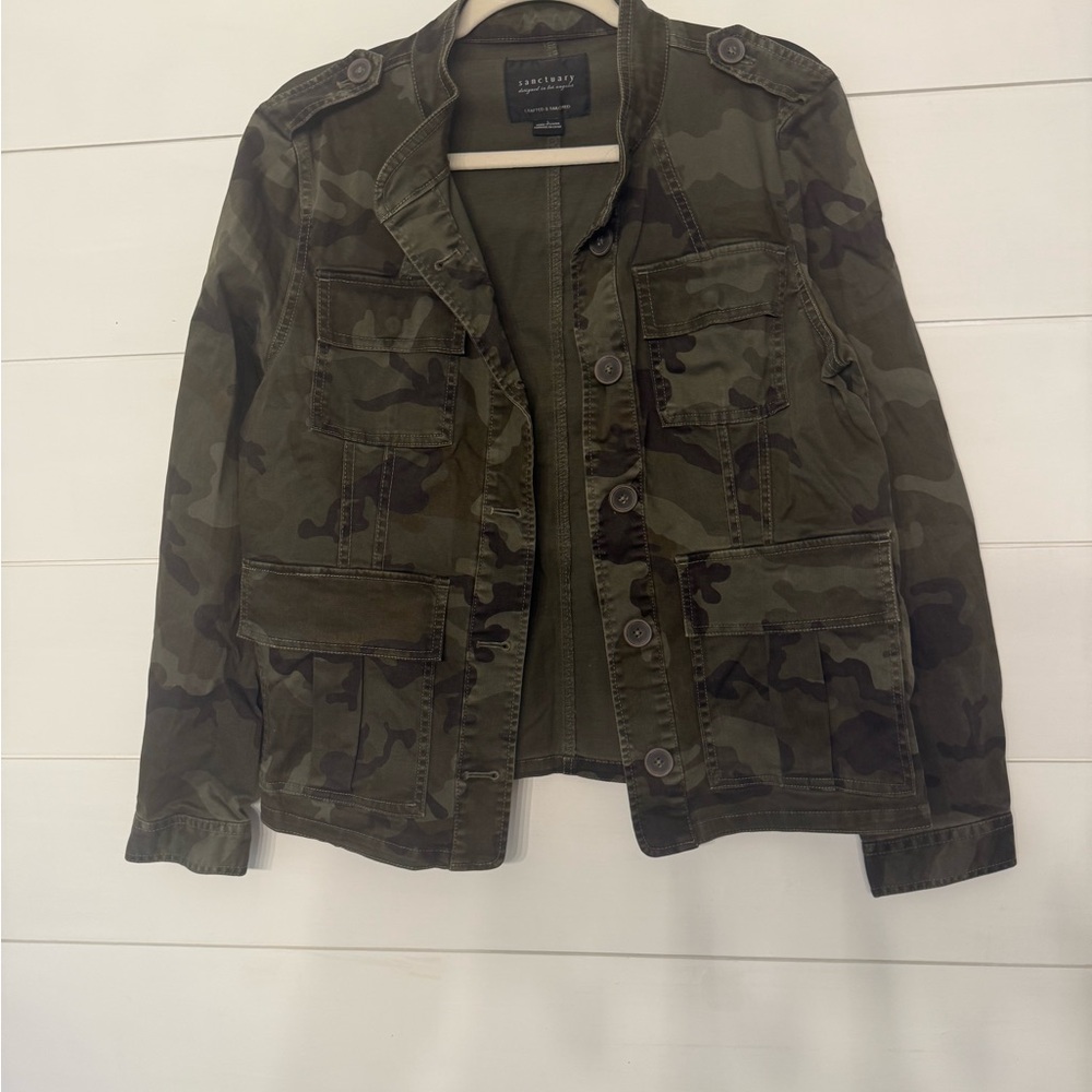Anthropologie Sanctuary Khaki Green Tailored Jacket